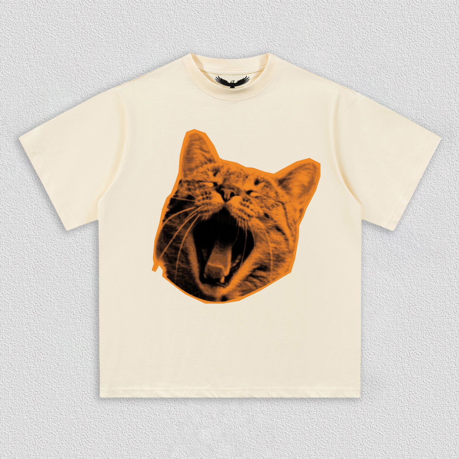 Yawning Orange Cat T-Shirt