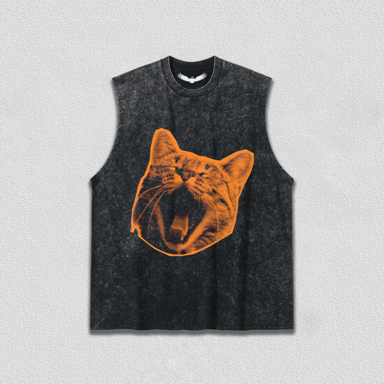 Yawning Orange Cat T-Shirt