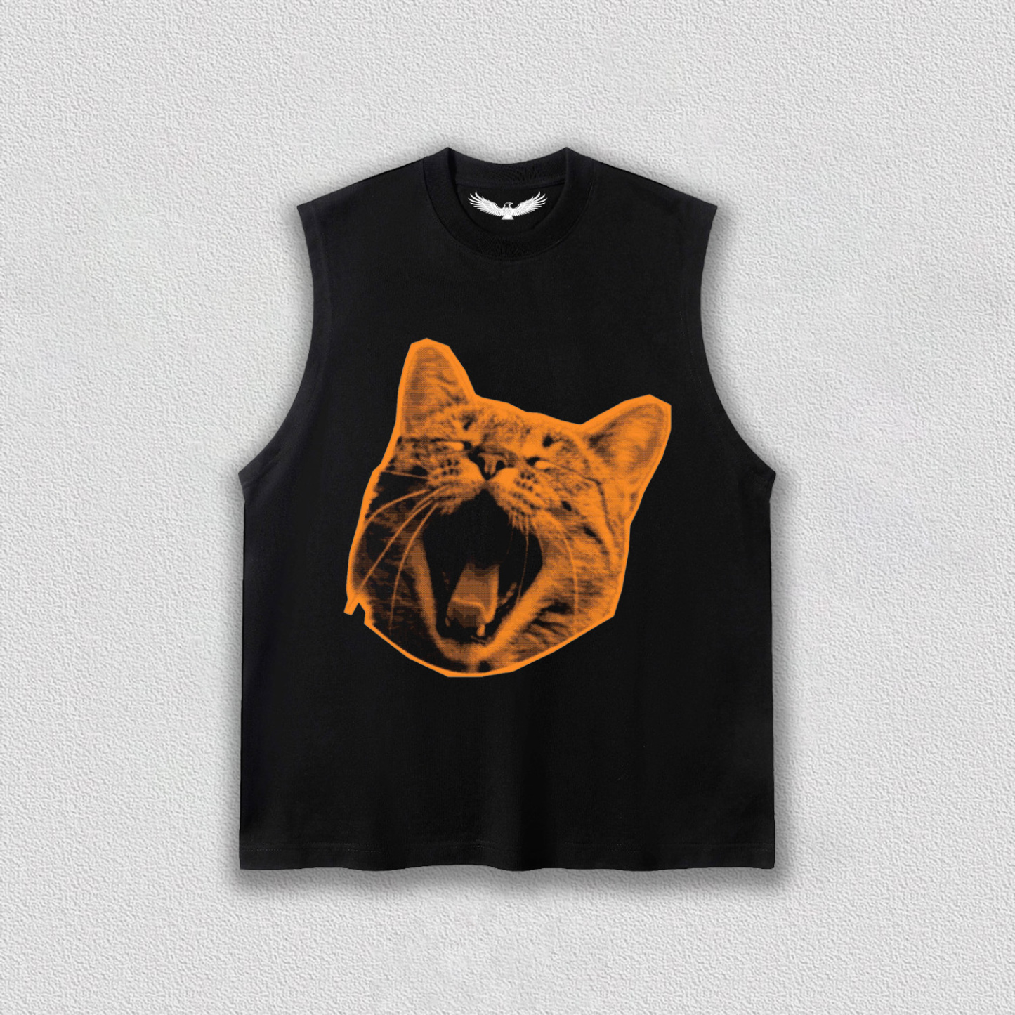 Yawning Orange Cat T-Shirt