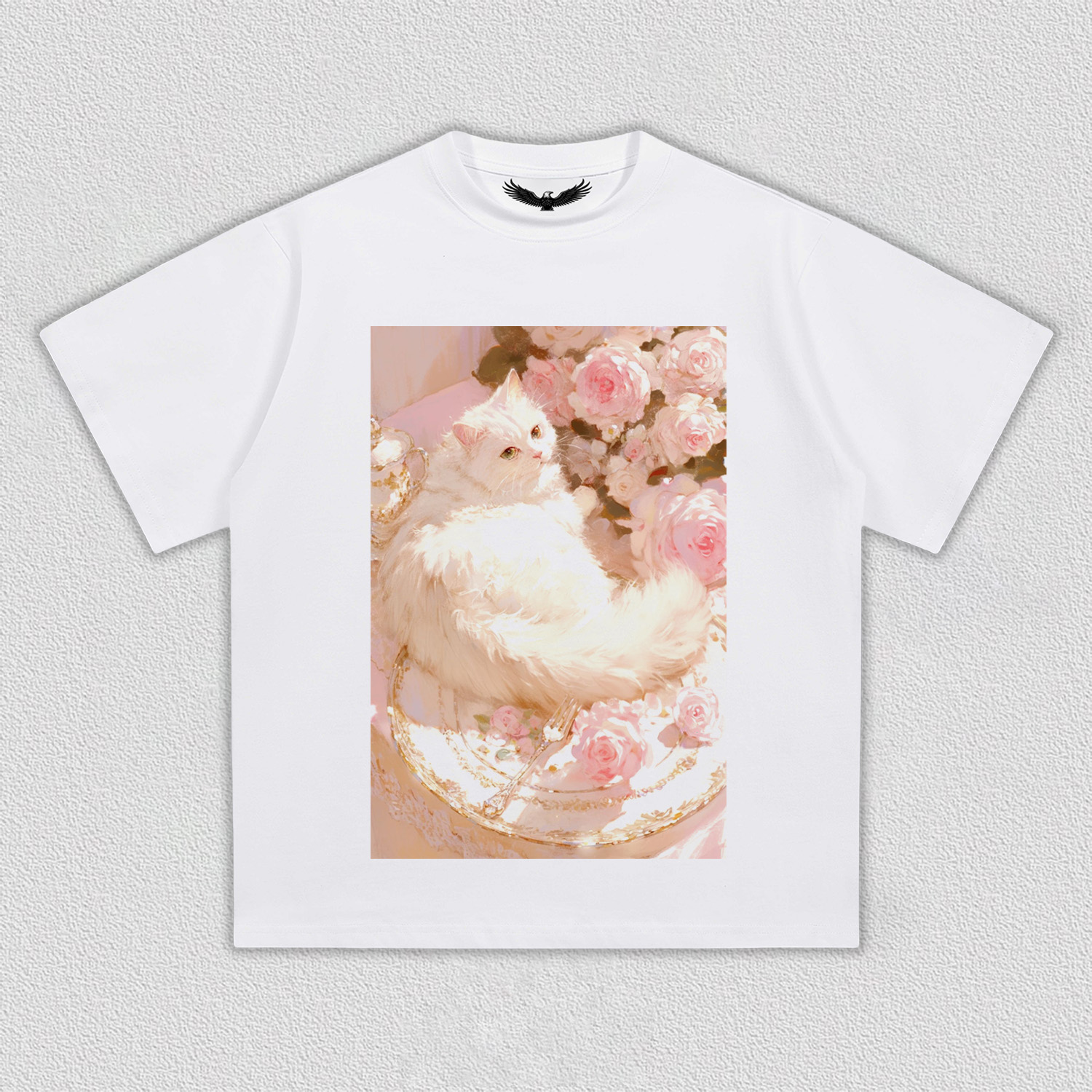 White Cat's Rose Realm T-Shirt