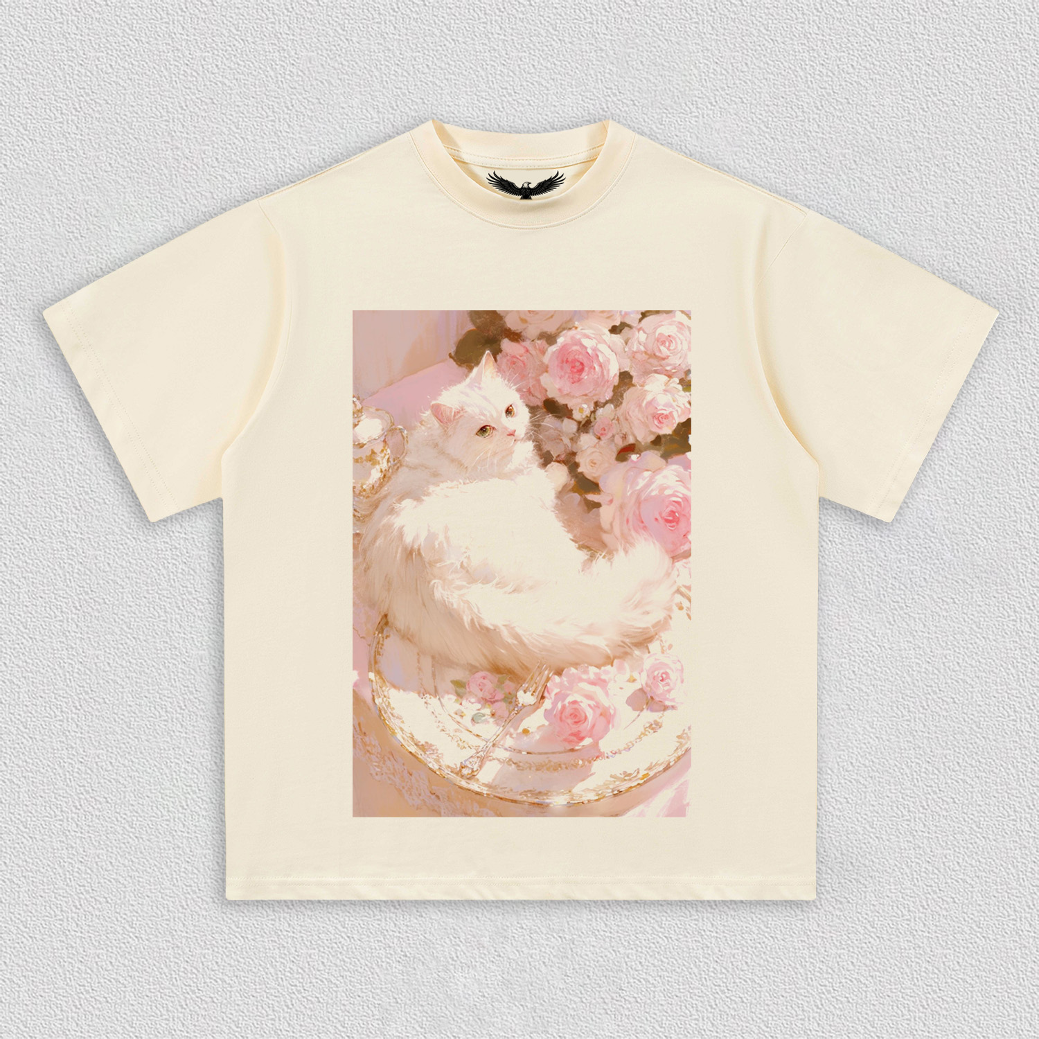 White Cat's Rose Realm T-Shirt