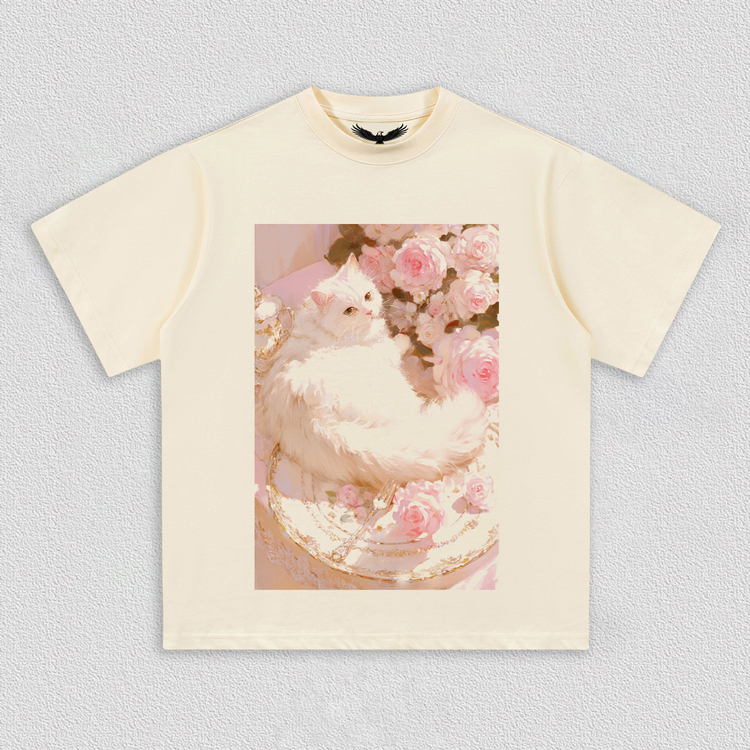 White Cat's Rose Realm T-Shirt