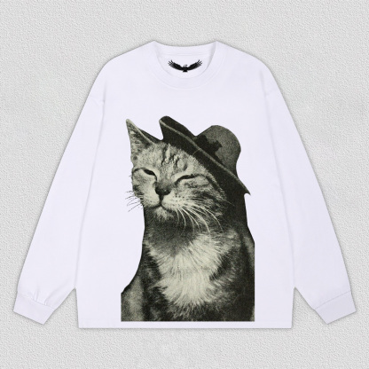 Lazy Moment of Cat with Hat T-Shirt