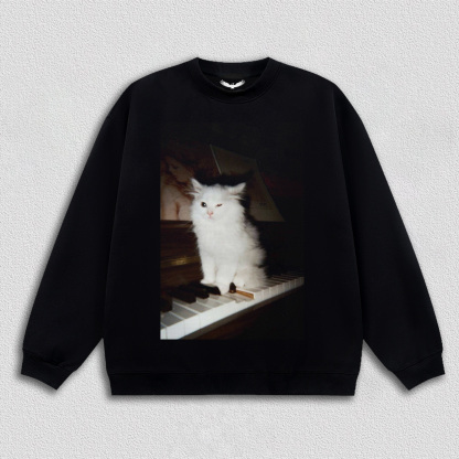 Cat's Piano Time T-Shirt