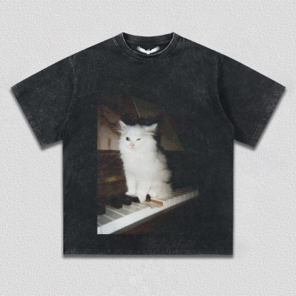 Cat's Piano Time T-Shirt