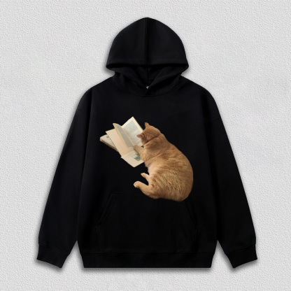 Cat Who Loves Reading T-Shirt