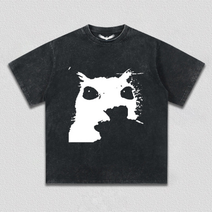 Dark Art Cat Silhouette T-Shirt