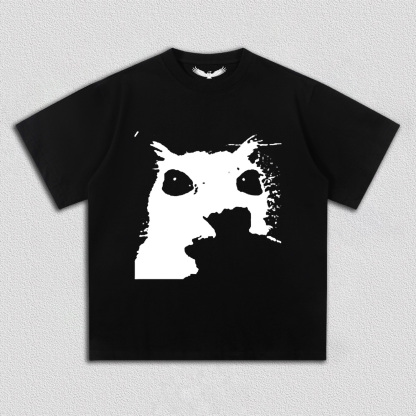 Dark Art Cat Silhouette T-Shirt