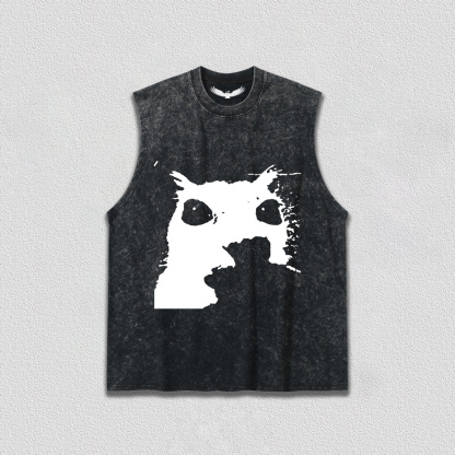 Dark Art Cat Silhouette T-Shirt