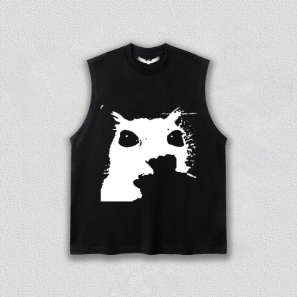Dark Art Cat Silhouette T-Shirt