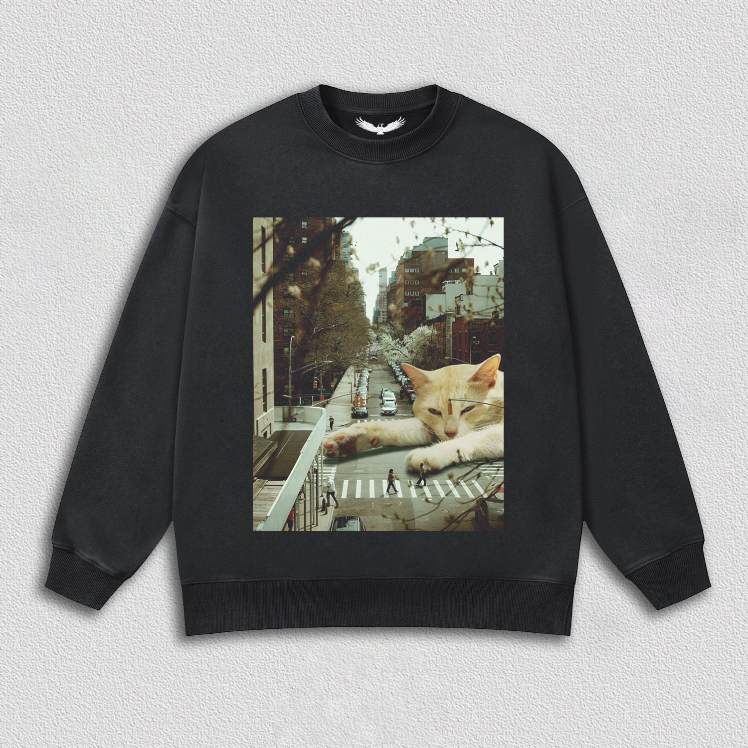 Lazy Cat on City Street T-Shirt