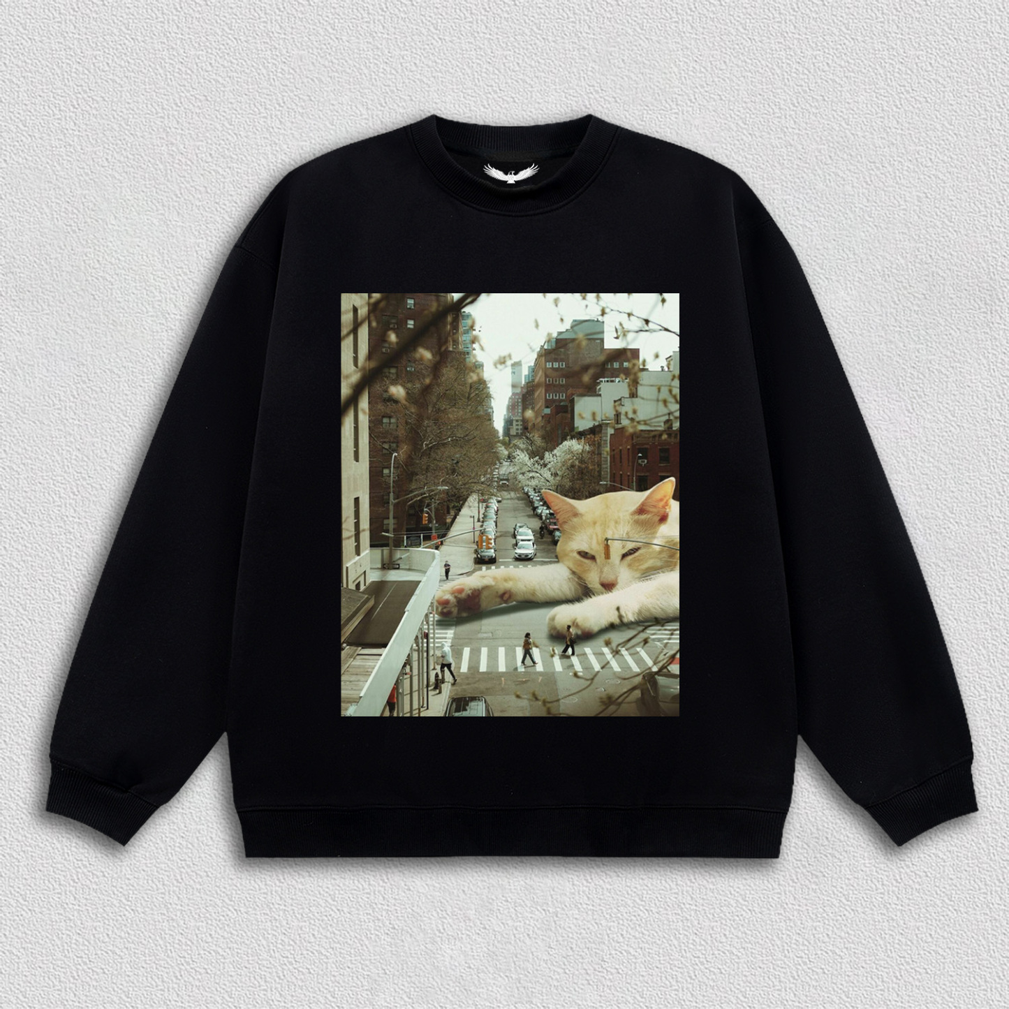 Lazy Cat on City Street T-Shirt