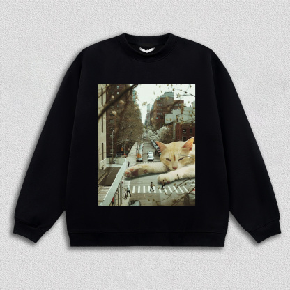 Lazy Cat on City Street T-Shirt