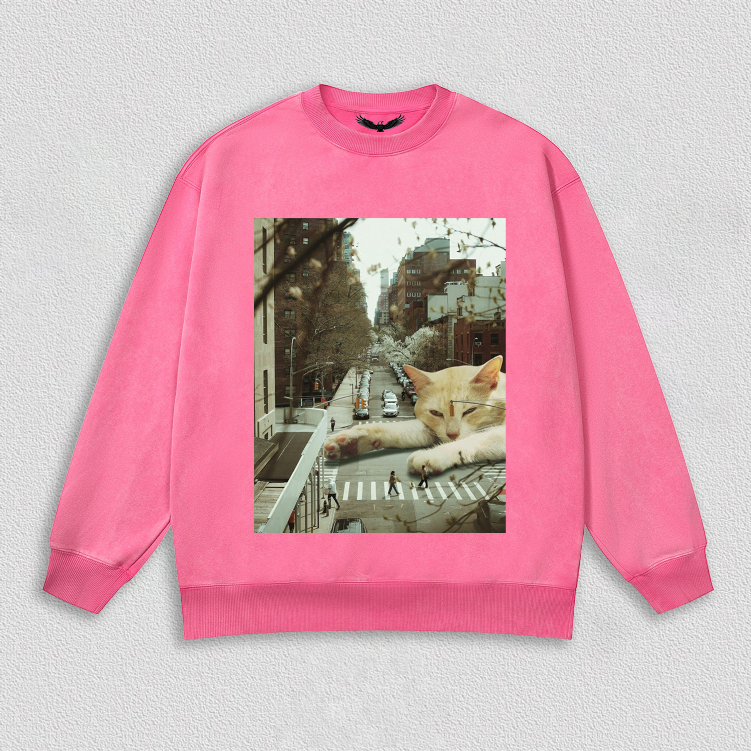 Lazy Cat on City Street T-Shirt