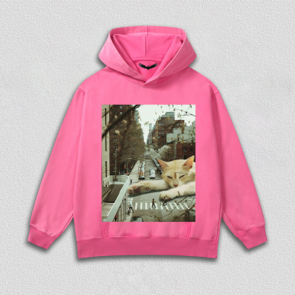 Lazy Cat on City Street T-Shirt