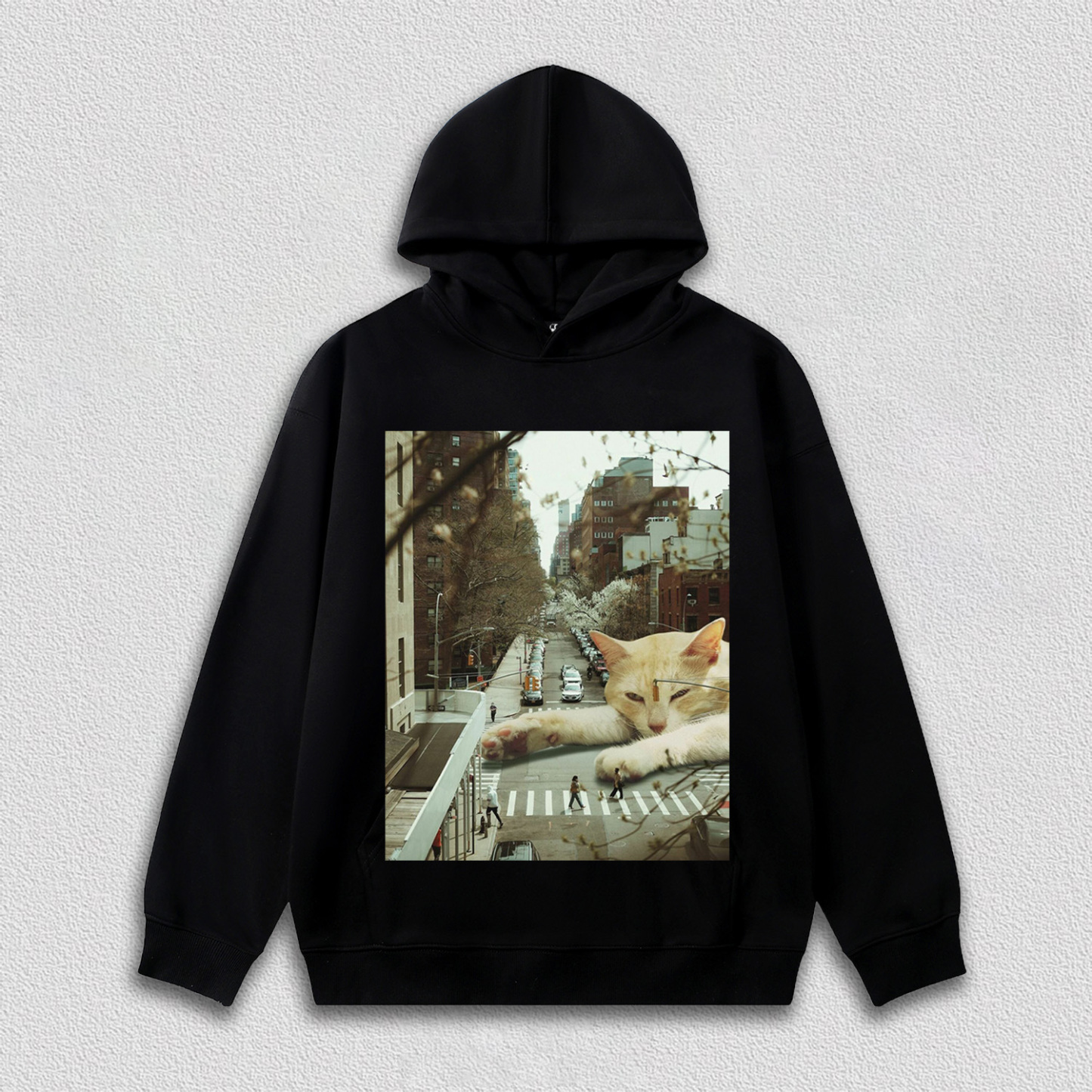 Lazy Cat on City Street T-Shirt