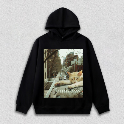 Lazy Cat on City Street T-Shirt