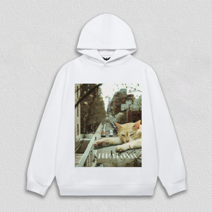 Lazy Cat on City Street T-Shirt