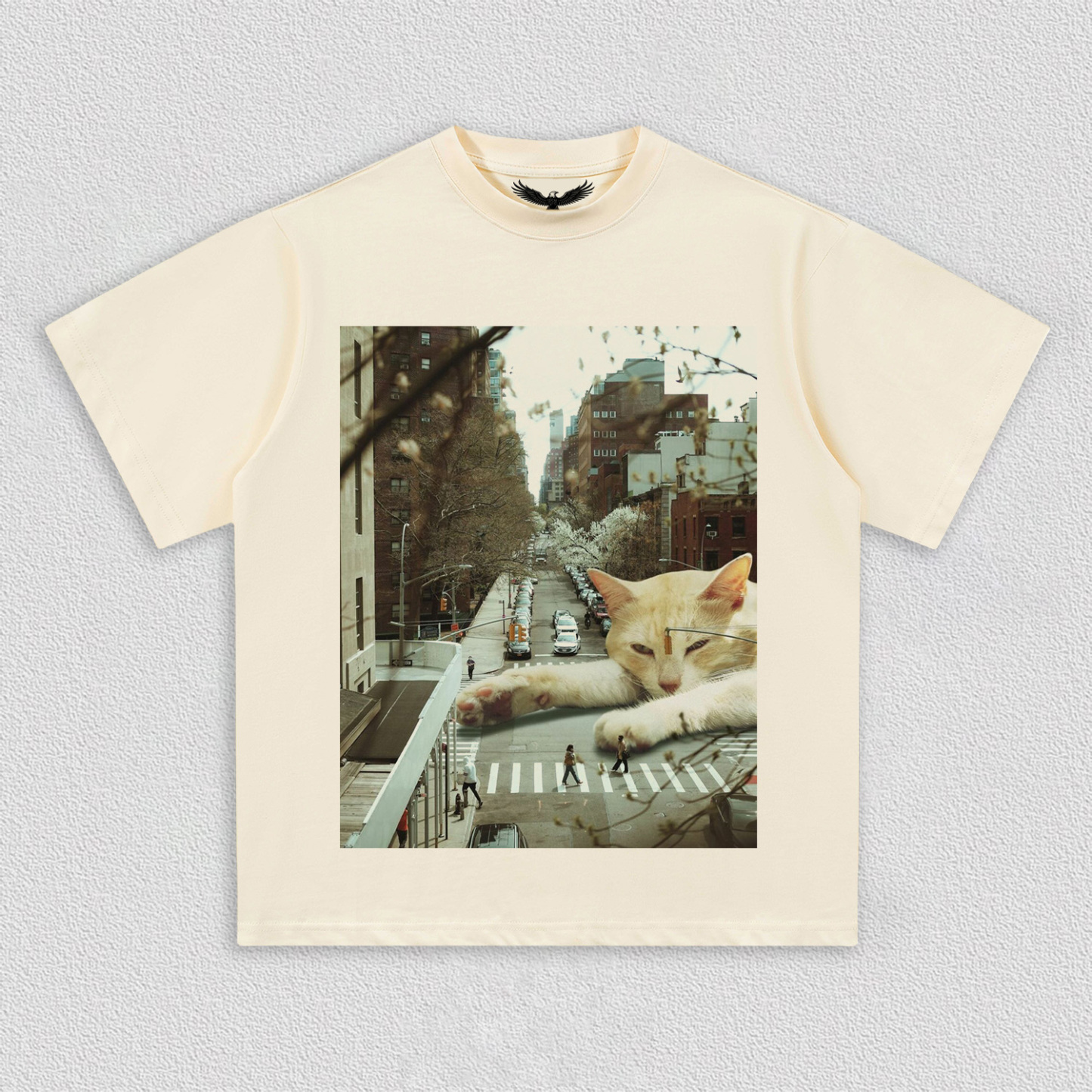 Lazy Cat on City Street T-Shirt