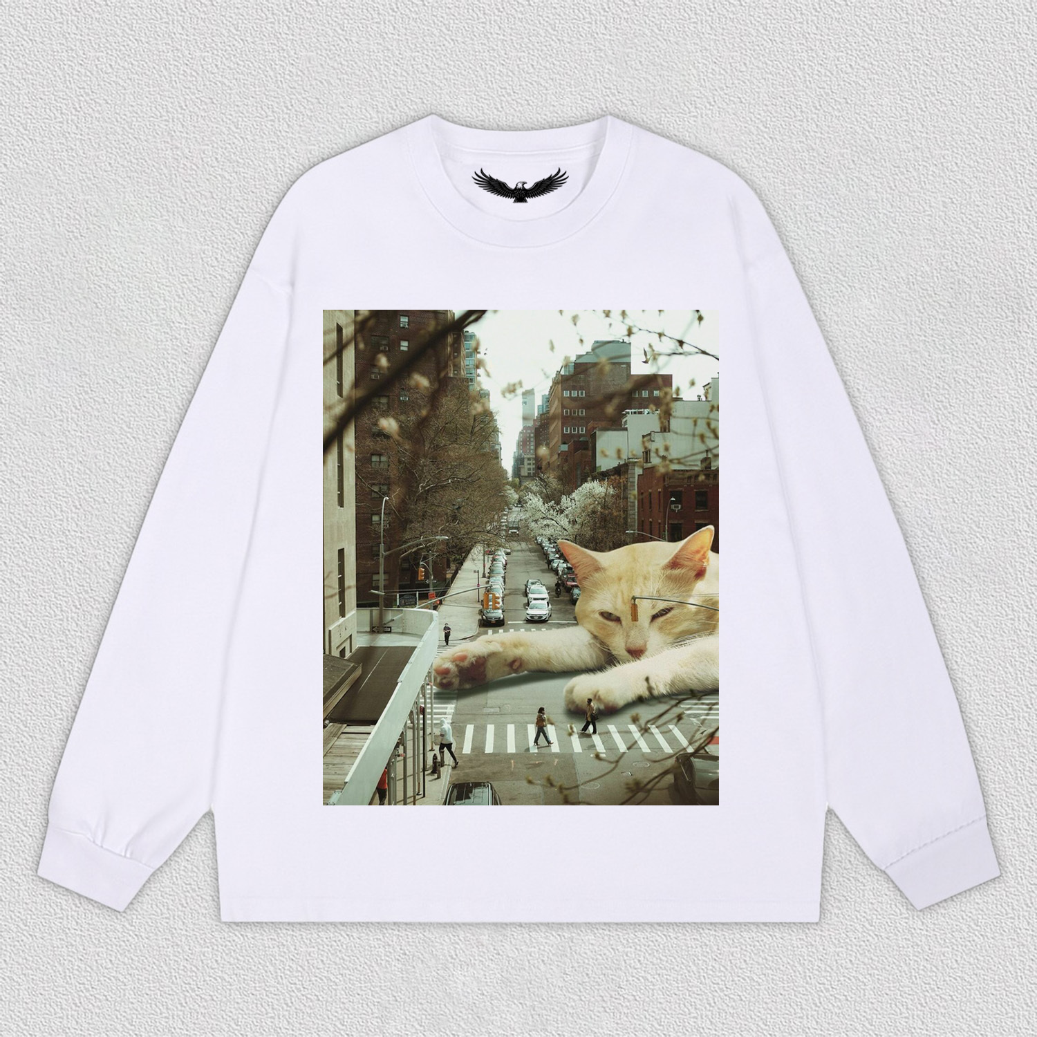 Lazy Cat on City Street T-Shirt