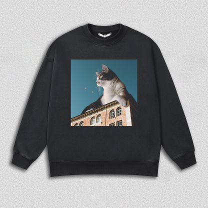 Cat on the City Roof T-Shirt