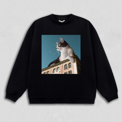 Cat on the City Roof T-Shirt