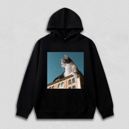 Cat on the City Roof T-Shirt