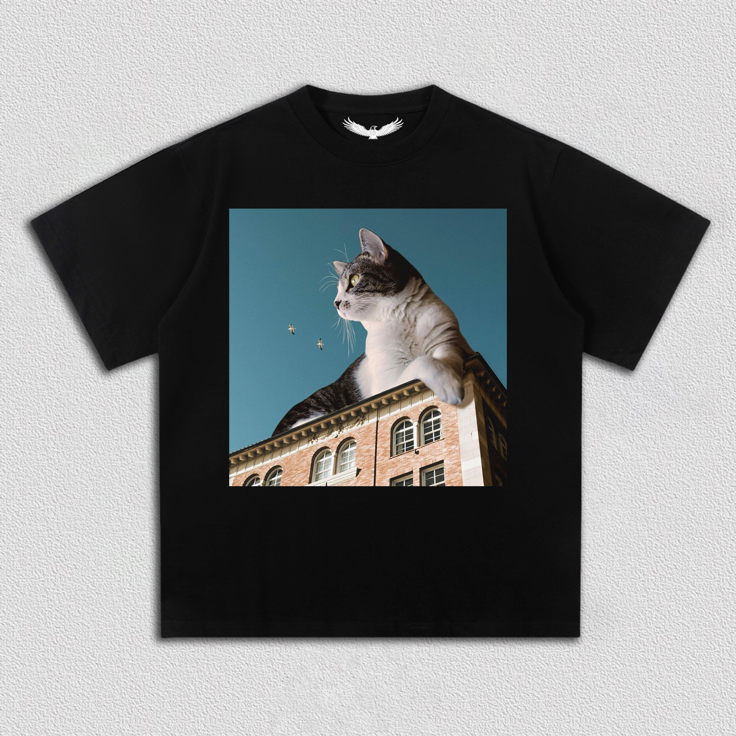 Cat on the City Roof T-Shirt