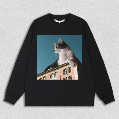 Cat on the City Roof T-Shirt