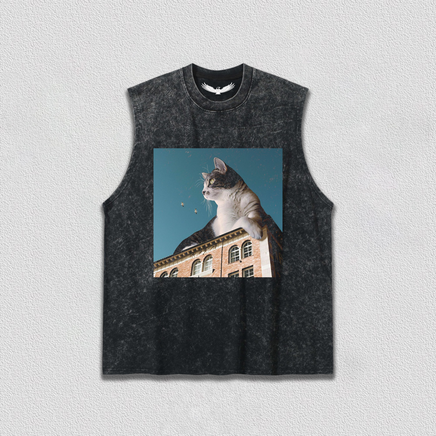 Cat on the City Roof T-Shirt