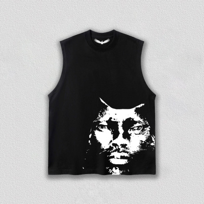 Creative Cat Face T-Shirt