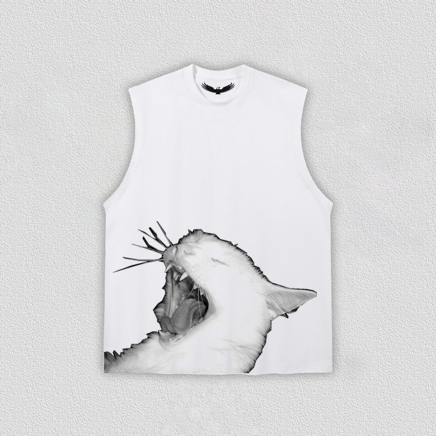 Lazy Yawning Cat T-Shirt