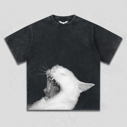 Lazy Yawning Cat T-Shirt