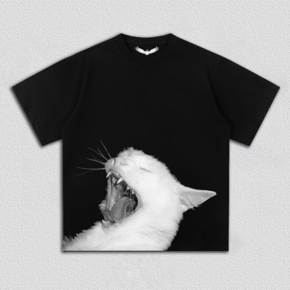 Lazy Yawning Cat T-Shirt