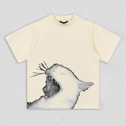 Lazy Yawning Cat T-Shirt