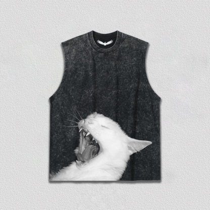 Lazy Yawning Cat T-Shirt