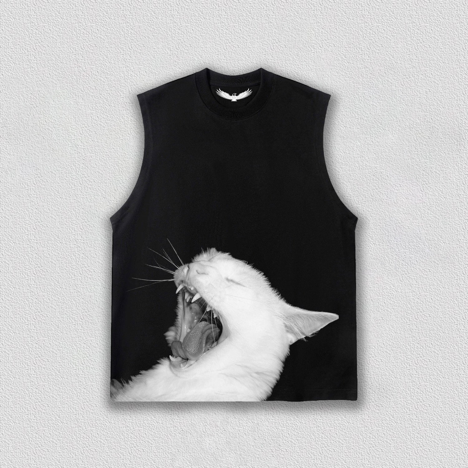 Lazy Yawning Cat T-Shirt