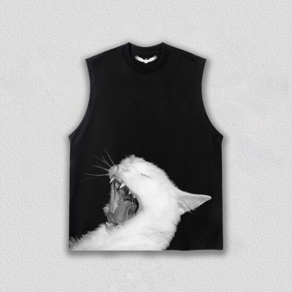 Lazy Yawning Cat T-Shirt