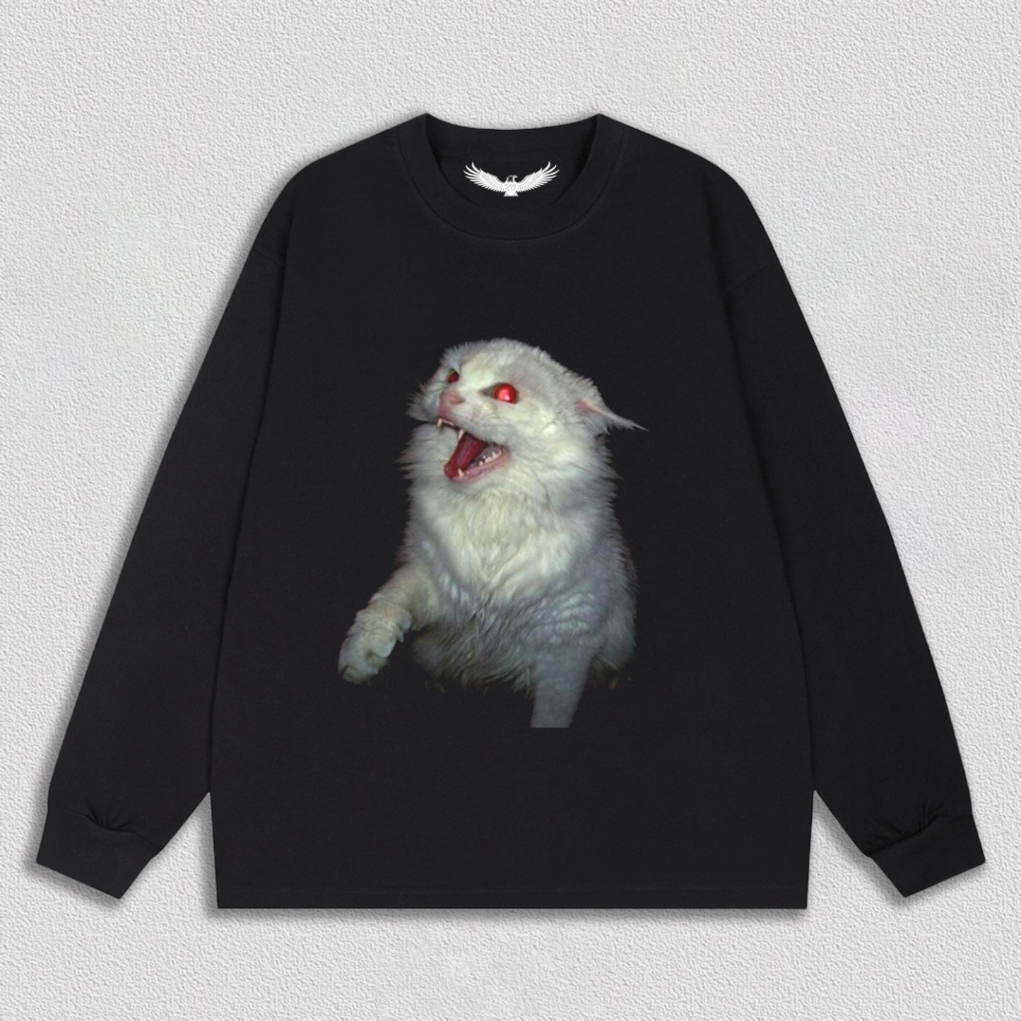 Roaring White Cat T-Shirt