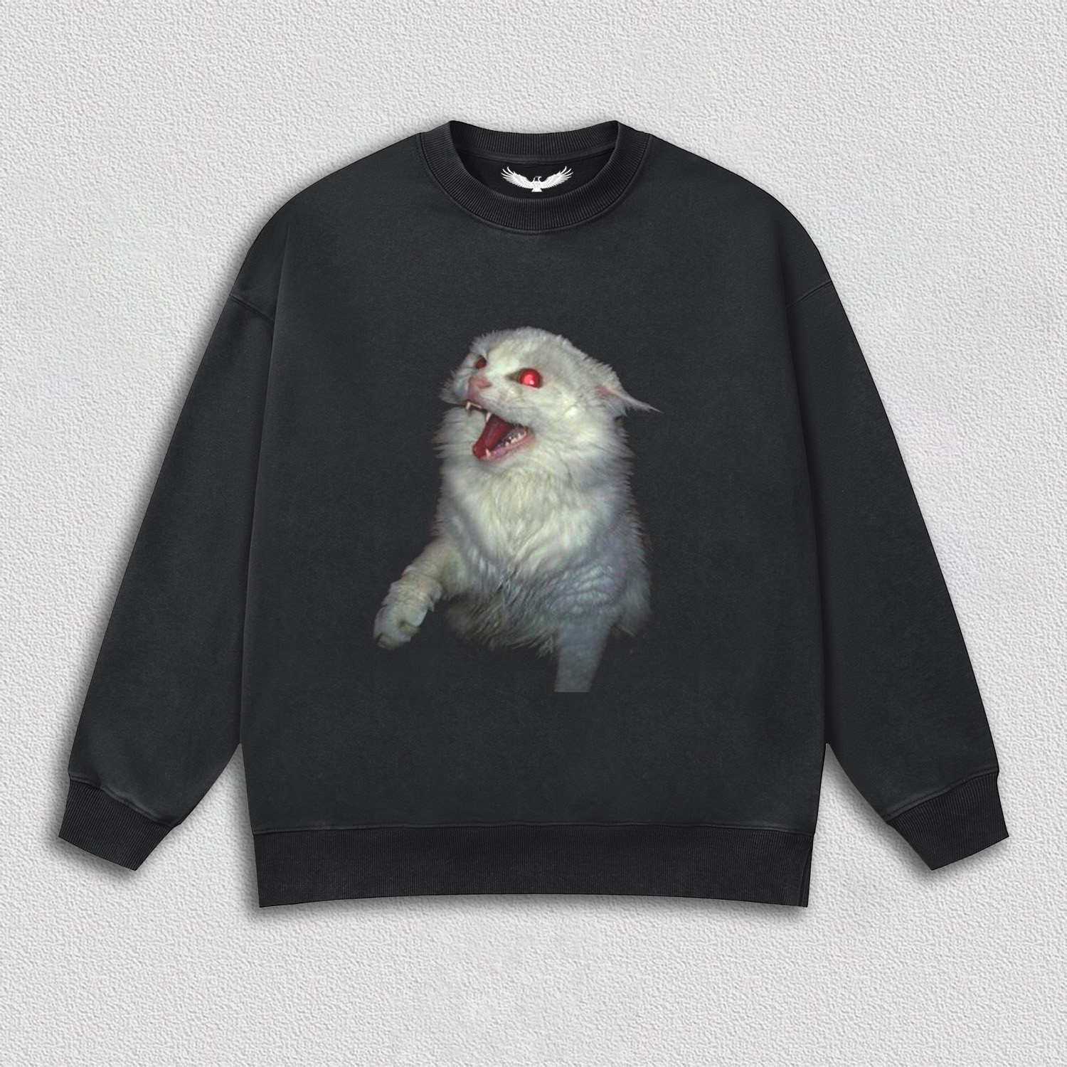 Roaring White Cat T-Shirt