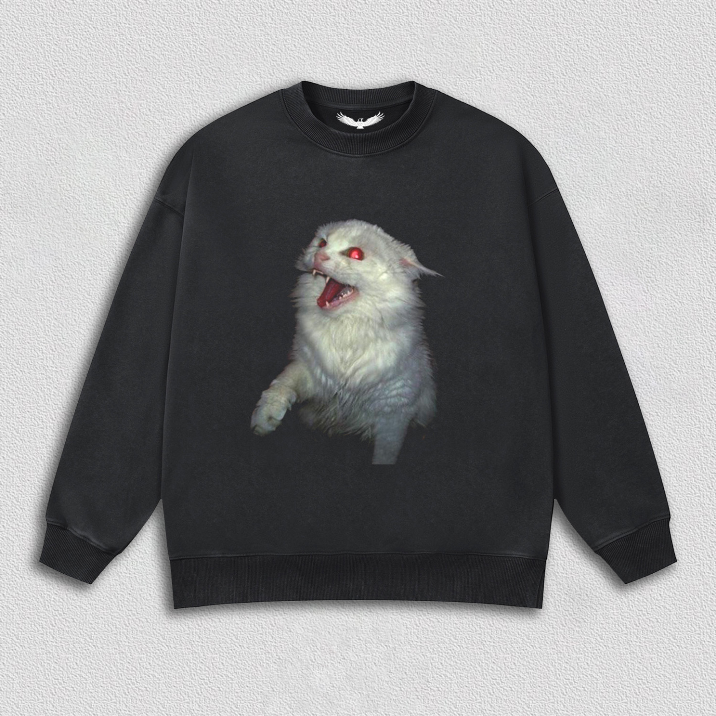 Roaring White Cat T-Shirt