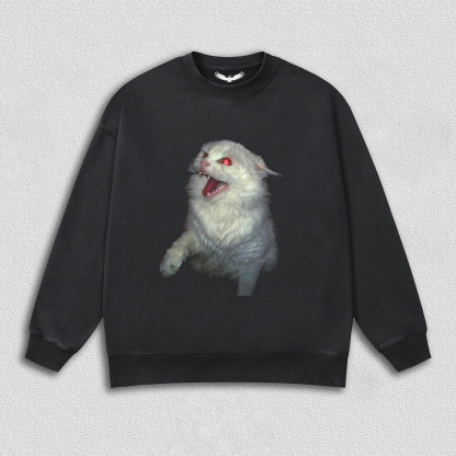 Roaring White Cat T-Shirt