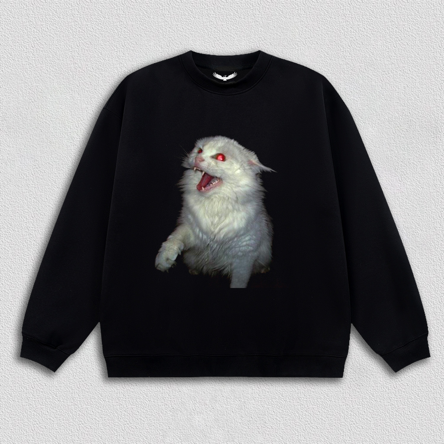 Roaring White Cat T-Shirt