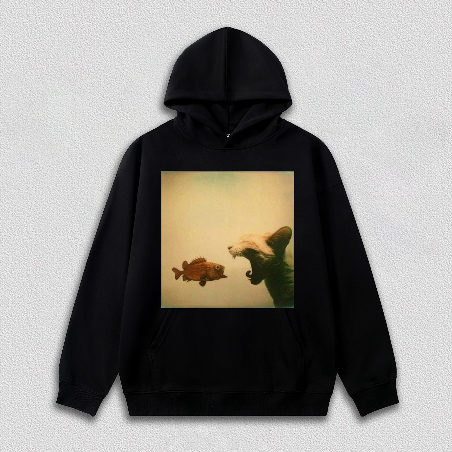 Tense Moment of Cat and Fish T-Shirt