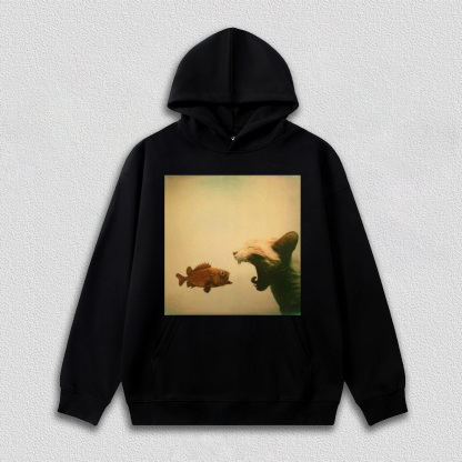 Tense Moment of Cat and Fish T-Shirt