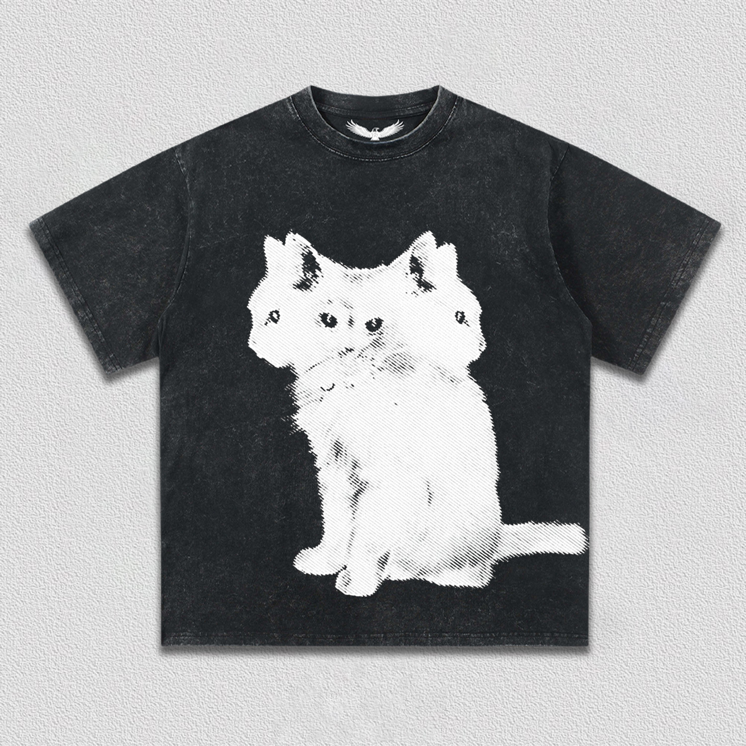 Artistic Multi - Headed Cat T-Shirt