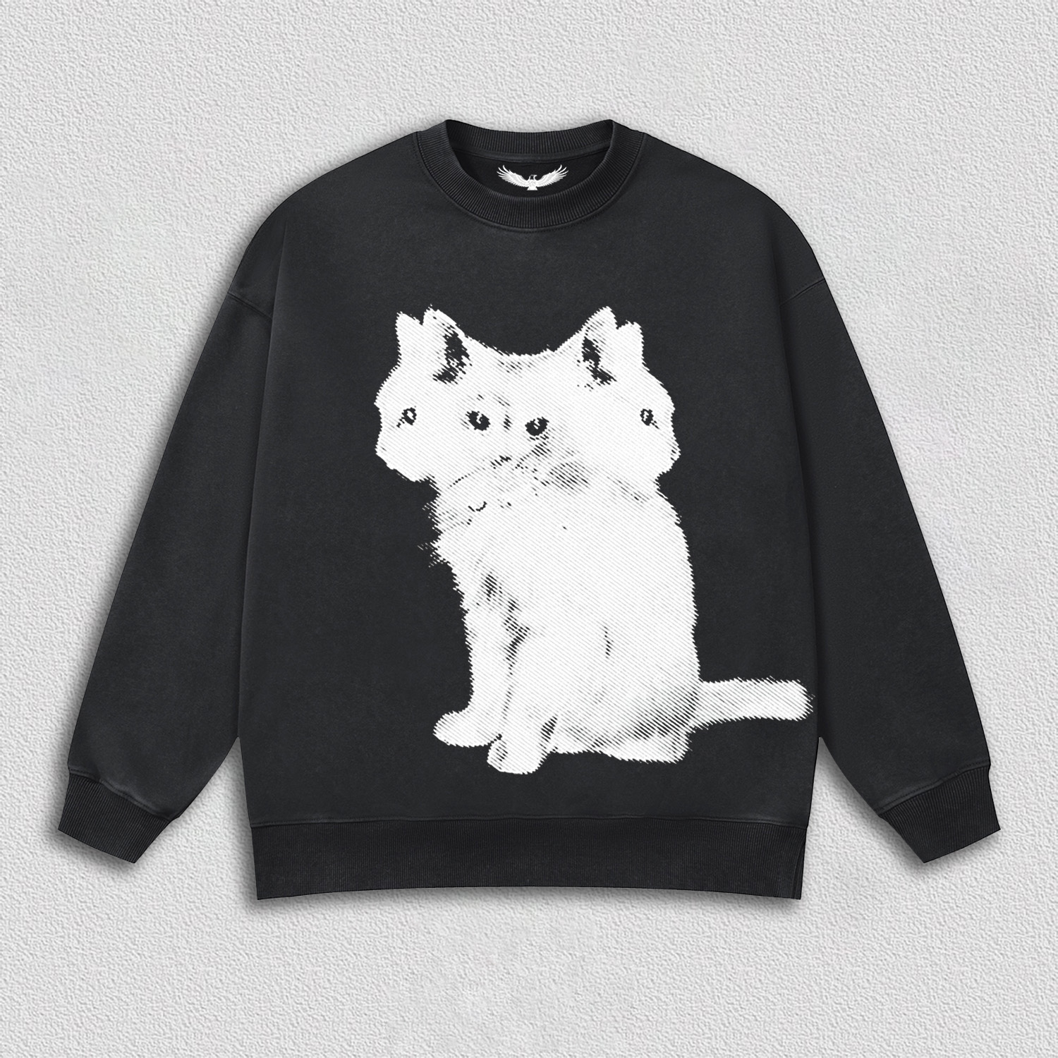 Artistic Multi - Headed Cat T-Shirt