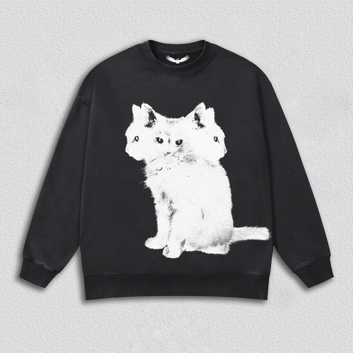Artistic Multi - Headed Cat T-Shirt