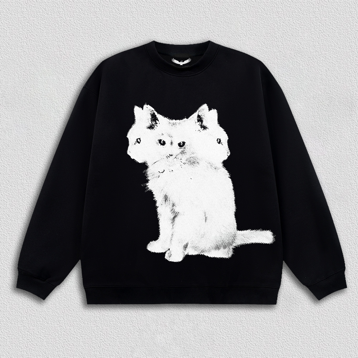 Artistic Multi - Headed Cat T-Shirt