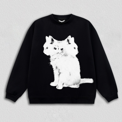 Artistic Multi - Headed Cat T-Shirt